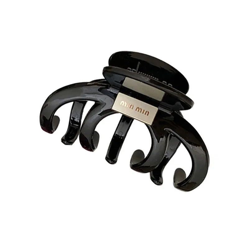 Colorful large hair clip acrylic shark clip